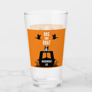 Verre Canalboat Narrowboat Amoureux de les chiens