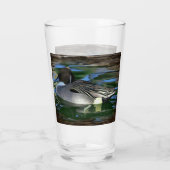 Verre Canard De Mallard Sur Le Lac (Dos)