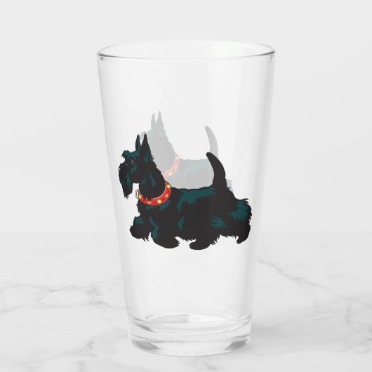 Verre canard-terrier écossais (Dos)