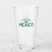 Verre Cancun affligé Mexique (Dos)