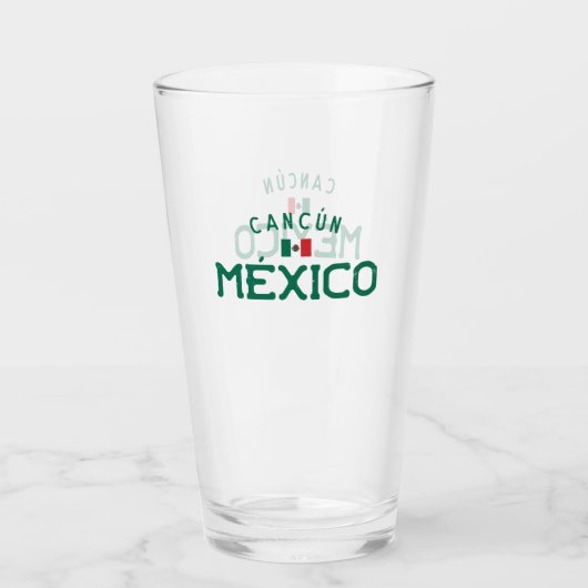Verre Cancun affligé Mexique (Devant)