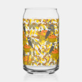 Verre Canette Citrouilles d'Automne  (Gauche)