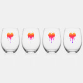 Verre Canette Drinkware Set - Small hearts, big bu (Recto)