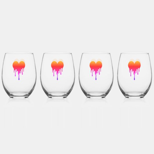 Verre Canette Drinkware Set - Small hearts, big bu (Dos)
