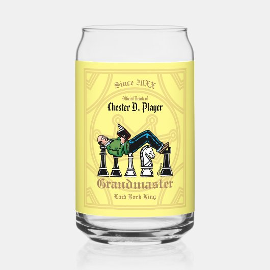 Verre canette grand maître   (Recto)