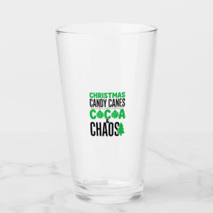 Verre Canne de Noël au Cacao Chaos Design