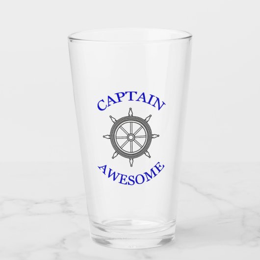 Verre "Capitaine génial" (Devant)