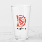 Verre Capitale décorative botanique médiévale D (Devant)