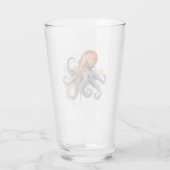 Verre Caprices d'Océan : Pieuvre Colorée (Dos)