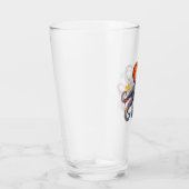 Verre Caprices d'Océan : Pieuvre Colorée (Droite)