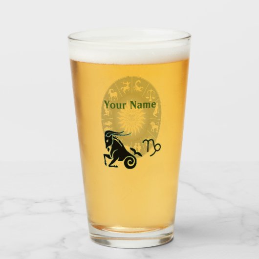 Verre Capricorne (Devant (rempli))