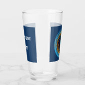 Verre Capricorne Zodiac avec nom et bière DOB (Droite)