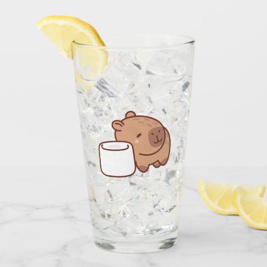 Verre Capybara (Devant glace)