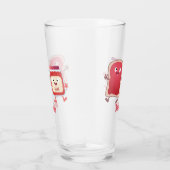 Verre Caractères de dessins animés sur le pain et la con (Droite)