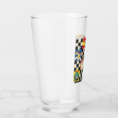 Verre Caractères LOONEY TUNES™ sur Checker noir et blanc (Droite)