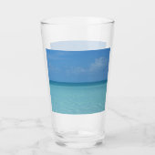 Verre Caraïbes Horizon Tropical Turquoise Bleu (Devant)
