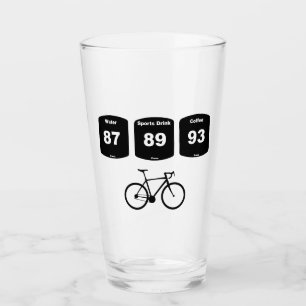 Verre Carburant à vélo : Eau, Boisson sportive, Café