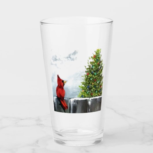 Verre Cardinal des sapins de Noël (Devant)