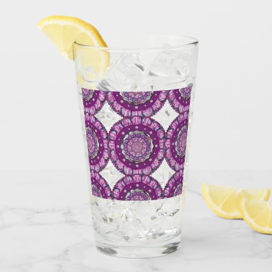 Verre Cardinal rouge Rosace (Devant glace)