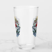 Verre Cardinaux rouges et Holly en neige (Droite)