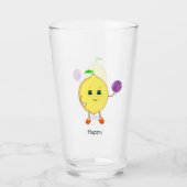 Verre Caricature au citron joyeux (Devant)