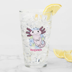 Verre Caricature axolotl rose adorable