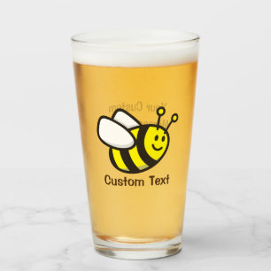 Verre Caricature d'abeille