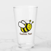 Verre Caricature d'abeille (Devant)