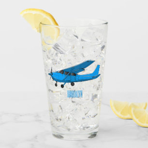 Verre Caricature d'avion à voilure fixe
