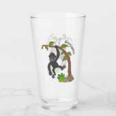 Verre Caricature de bébé gorille joyeux (Dos)