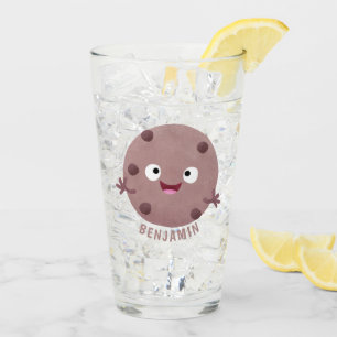 Verre Caricature de biscuit à puce en chocolat