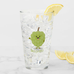 Verre Caricature de chérimoya à la crème anglaise