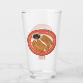Verre Caricature de Churro (Devant)