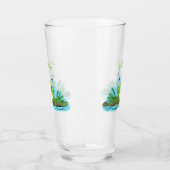 Verre Caricature de grenouille vert mignon (Gauche)