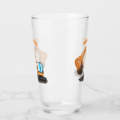 Verre Caricature de la pelle orange (Gauche)