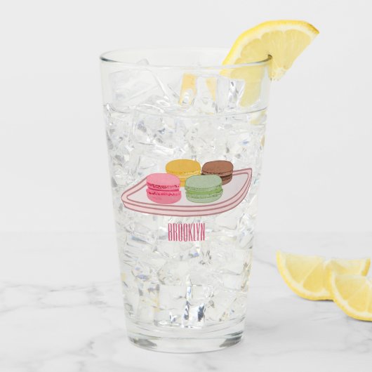 Verre Caricature de Macaron (Dos glace)