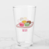 Verre Caricature de Macaron (Devant)