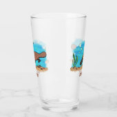 Verre Caricature de natation de Cute platypus (Gauche)