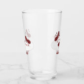 Verre Caricature de patinage sur glace de Happy red four (Gauche)