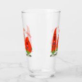 Verre Caricature de piments chantants mignons (Gauche)
