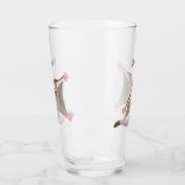 Verre Caricature de planeur de sucre joyeux (Gauche)