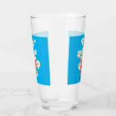 Verre Caricature de pop-corn drôles (Gauche)