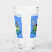 Verre Caricature de voilier et de canot à rames garçon m (Gauche)