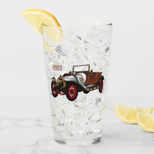 Verre Caricature de voiture classique 1920 (Devant glace)