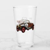 Verre Caricature de voiture classique 1920 (Devant)