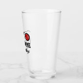 Verre Caricature du jeu de boules (Gauche)