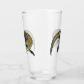 Verre Caricature en bleu (Gauche)