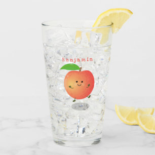 Verre Caricature jaune pêche très agréable
