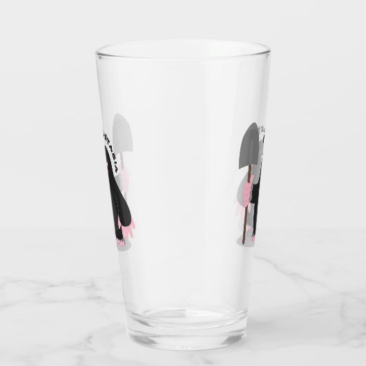 Verre Caricature mole joyeux (Droite)