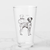 Verre Caricature pour chien dalmate (Dos)